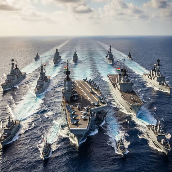 @Indian Navy is adding 1 warship every 40 days to it's fleet.